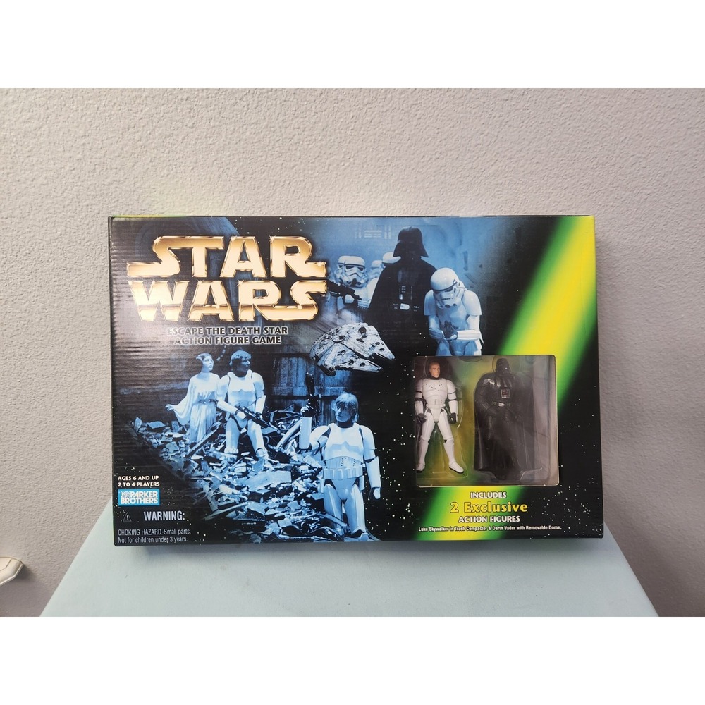 Star Wars Escape the Death Star Action figure game w/ Card Game Never Played